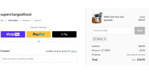 Super Charged Food coupon code