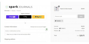 Spark Journals coupon code