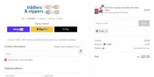 Tiddlers & Nippers coupon code