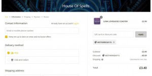House Of Spells coupon code