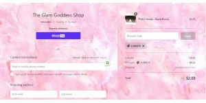 The Glam Goddess Shop coupon code