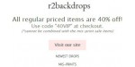 R 2 Backdrops discount code