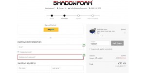 Shadow Foam coupon code