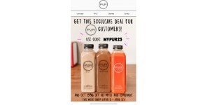 PUR Cold Pressed coupon code