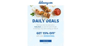 Delivery coupon code