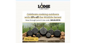 Lodge Cast Iron coupon code