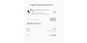 Cripple Creek Backcountry coupon code