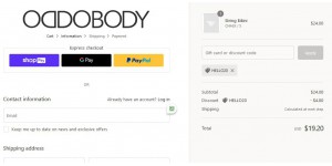 Oddobody coupon code
