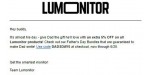 Lumonitor coupon code