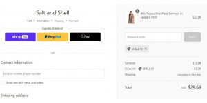 Salt and Shell coupon code
