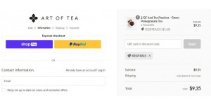 Art Of Tea coupon code