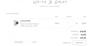 White & Gray coupon code