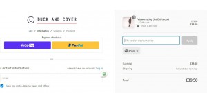 Duck and Cover coupon code