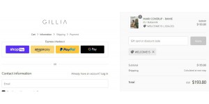 Gillia Clothing coupon code
