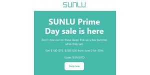  SunLu 3D coupon code