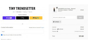 Tiny Trendsetter coupon code