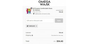 Omega Walk coupon code