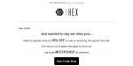 Hex discount code