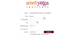 Amrit Yoga Institute coupon code