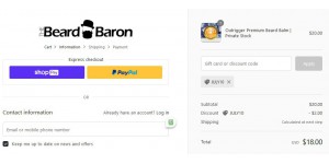 The Beard Baron coupon code