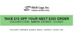 Stitch Logo discount code