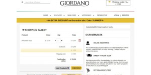 Giordano coupon code