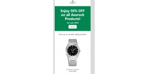 Asorock Watches coupon code