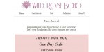 Wild Rose Boho discount code