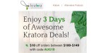 Kratora coupon code