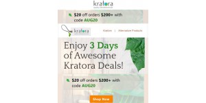 Kratora coupon code