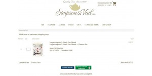 Simpson & Vail coupon code