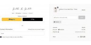 Silk & Salt coupon code