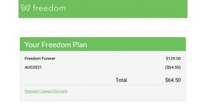 Freedom coupon code