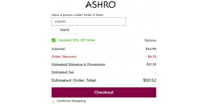 Ashro coupon code