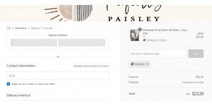 Perfectly Paisley Shop coupon code