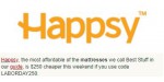 Happsy discount code