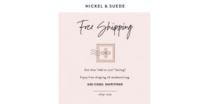 Nickel & Suede coupon code