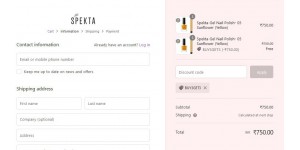 Spekta Cosmetics coupon code