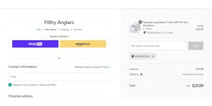 Filthy Anglers coupon code