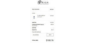Kigh coupon code