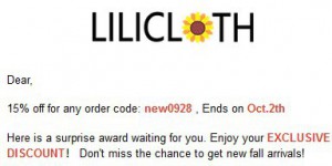 Lili Cloth coupon code