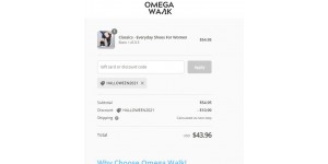 Omega Walk coupon code