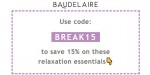 Baudelaire discount code