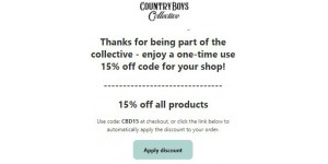 Country Boys Collective coupon code