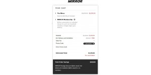 Mirror coupon code