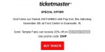 Ticketmaster discount code