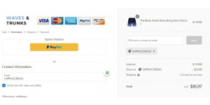 Waves And Trunks coupon code