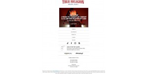 True Religion coupon code