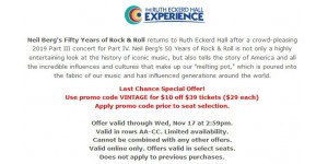 The Ruth Eckerd Hall coupon code