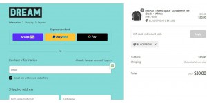 Dream Clothing coupon code